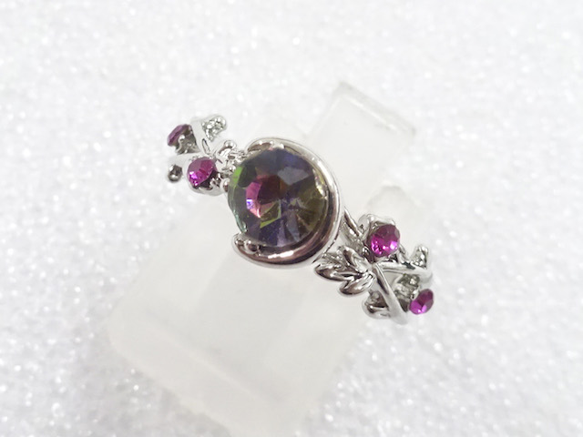 COLORED STONE FASHION RING / JP SIZE 10